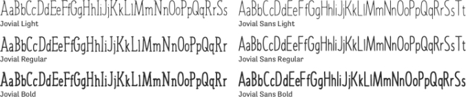 Jovial Font Preview
