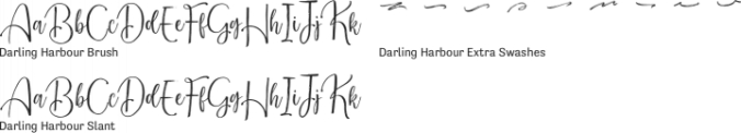 Darling Harbour Font Preview