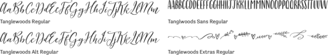 Tanglewoods Font Preview