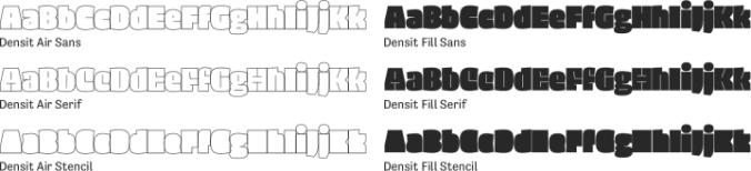Densit Font Preview
