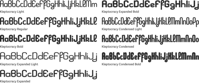 Kleptocracy font download