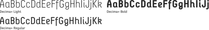 Decima+ Font Preview