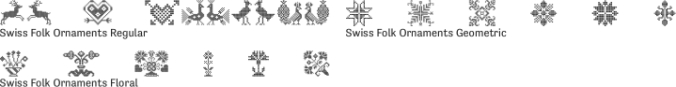 SwissFolkOrnaments Font Preview