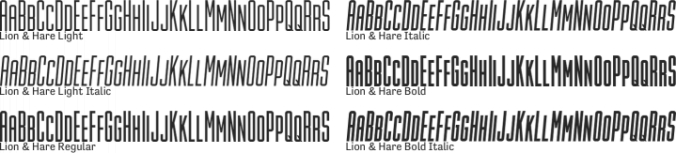 Lion & Hare Font Preview