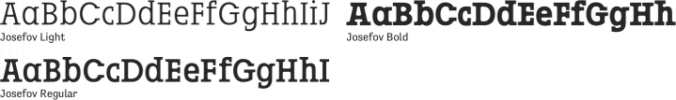 Josefov Font Preview