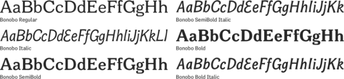 Bonobo Font Preview