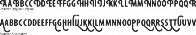 Roaster Font Preview