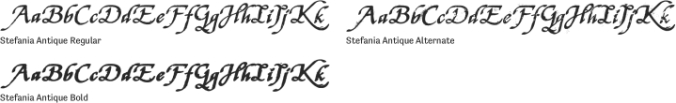 Stefania Antique Font Preview