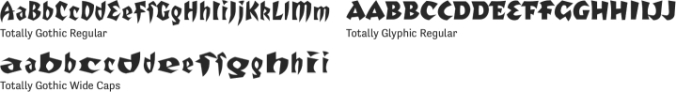 Totally Gothic Font Preview