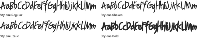 Stylene Font Preview