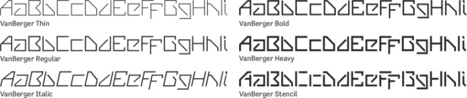 VanBerger font download