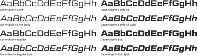 Geom Graphic Font Preview