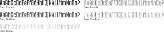 Darc Font Preview