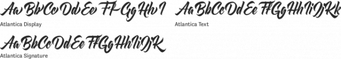 Atlantica Font Preview