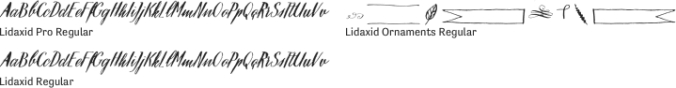 Lidaxid Font Preview