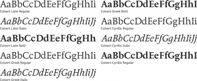 Colvert Font Preview