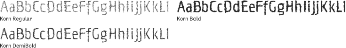 Korn Font Preview