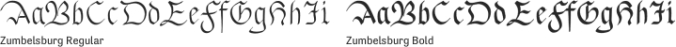 Zumbelsburg Font Preview