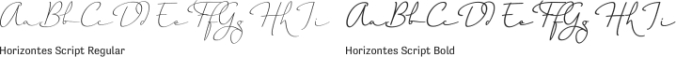 Horizontes Script Font Preview