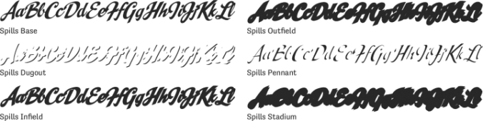 Spills Font Preview