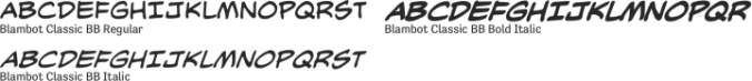 Blambot Classic BB Font Preview