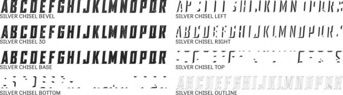 SILVER CHISEL Font Preview