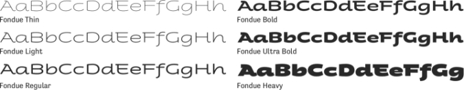 Fondue Font Preview