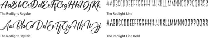 The Redlight Font Preview
