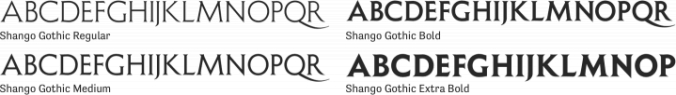 Shango Gothic Font Preview