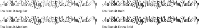 Tea Biscuit Font Preview