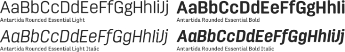 Antartida Rounded Essential Font Preview