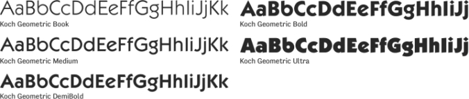 Koch Geometric Font Preview