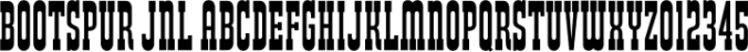 Bootspur JNL Font Preview