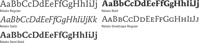 Relato Serif Font Preview