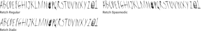 Retch Font Preview