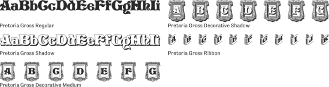 Pretoria Gross Font Preview