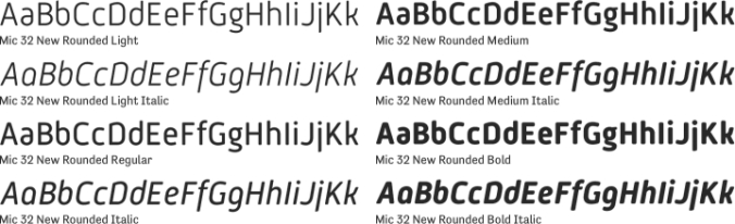 Mic 32 New Rounded Font Preview