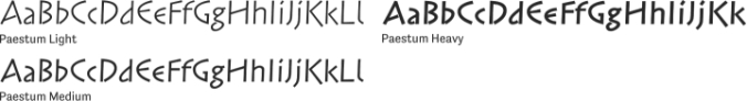Paestum Font Preview