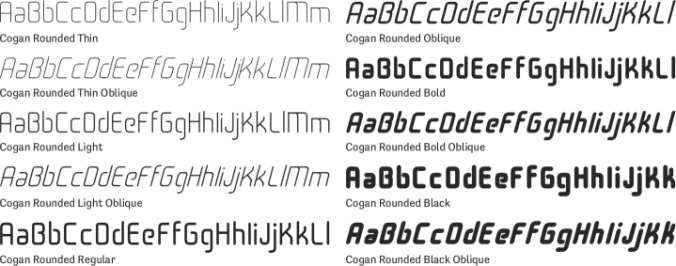 Cogan Rounded Font Preview