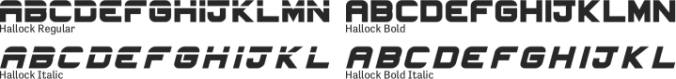 Hallock Font Preview