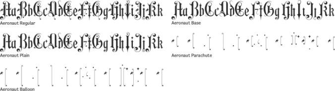 Aeronaut Font Preview