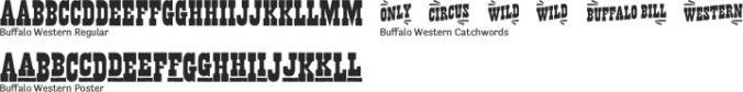 Buffalo Western Font Preview