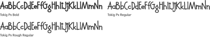 Tokig Px Font Preview