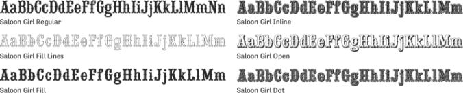 Saloon Girl Font Preview