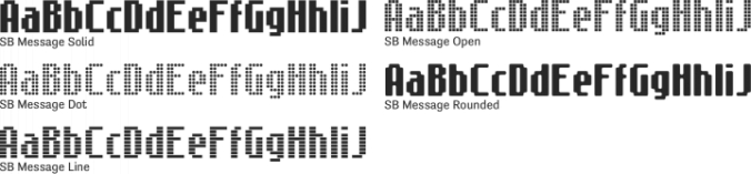 SB Message Font Preview