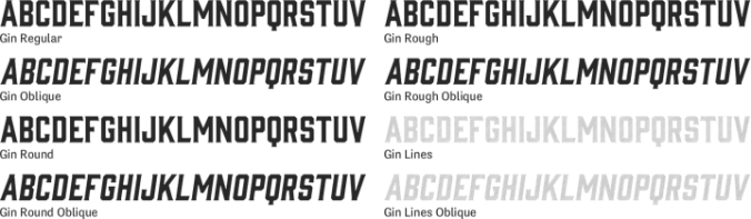 Gin Font Preview