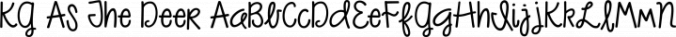 KG As The Deer Font Preview