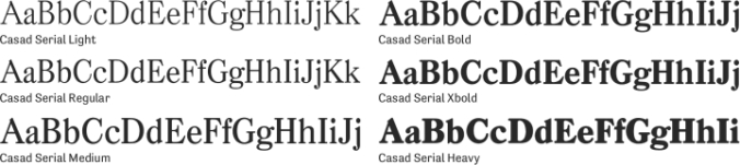 Casad Serial Font Preview