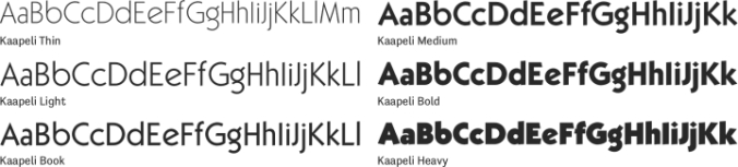 Kaapeli Font Preview