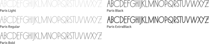 Paris Font Preview
